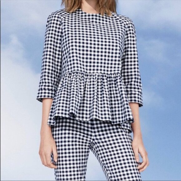 Victoria Beckham for Target check peplum top - Picture 12 of 14